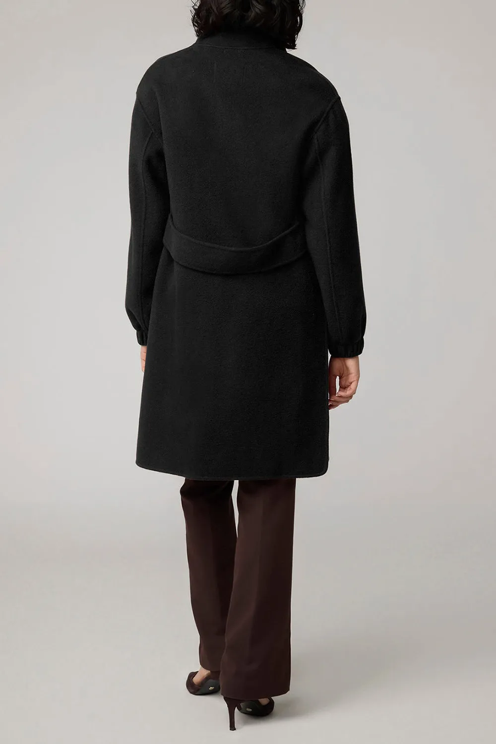 Souzie Black | Oversized Wool Coat