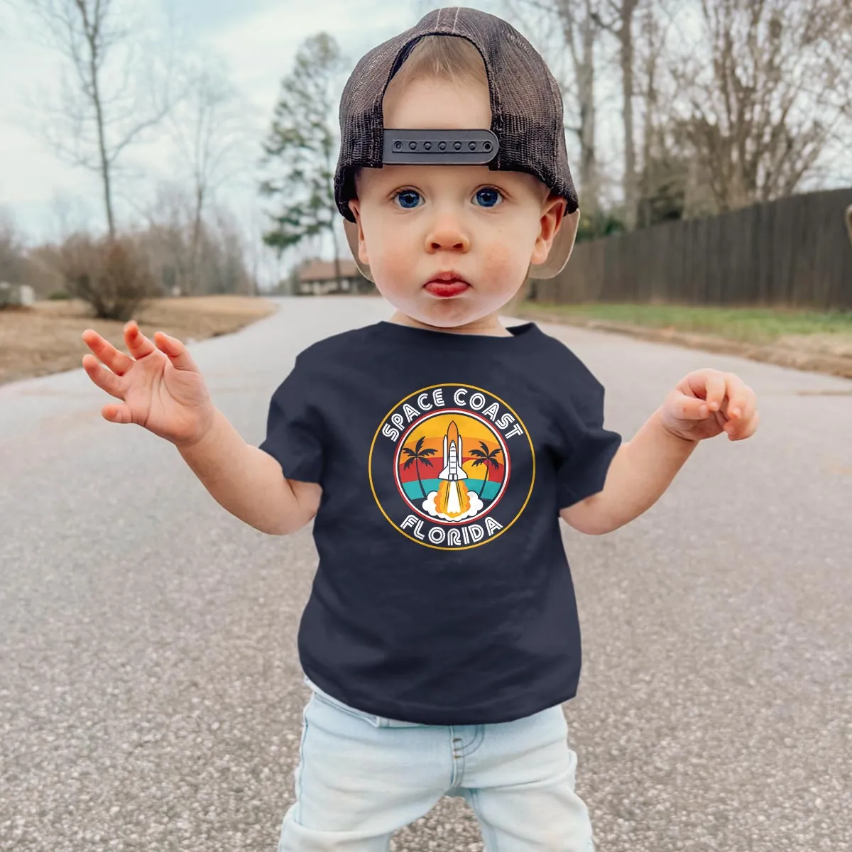 Space Coast Florida T-Shirt, Youth Unisex XS-XL, Toddler 2T-5/6