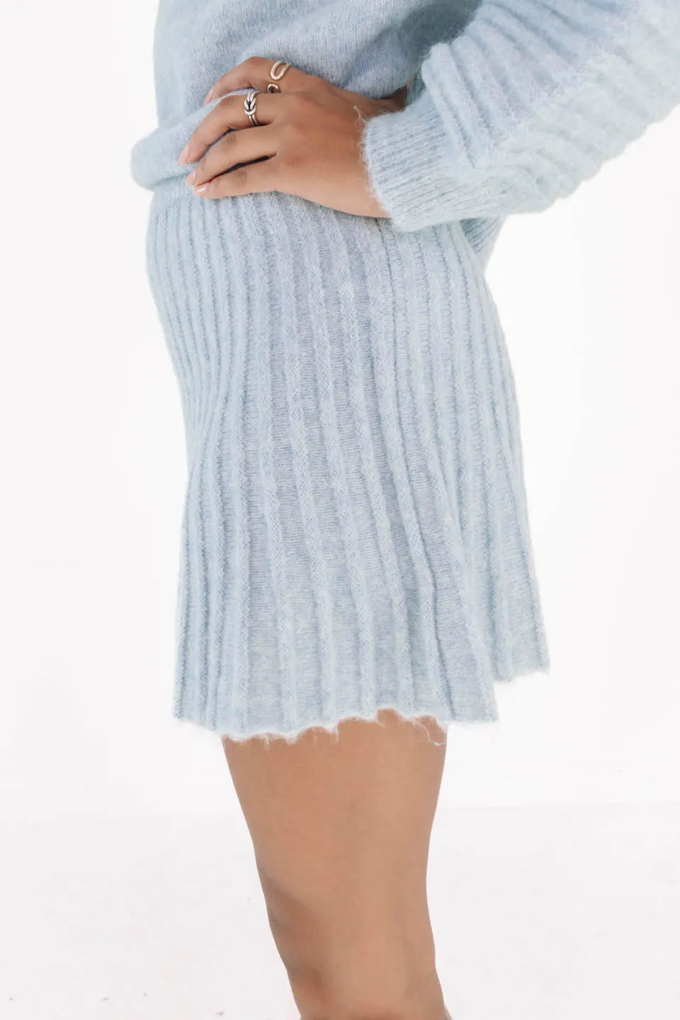 Stay Cozy Skirt - Blue