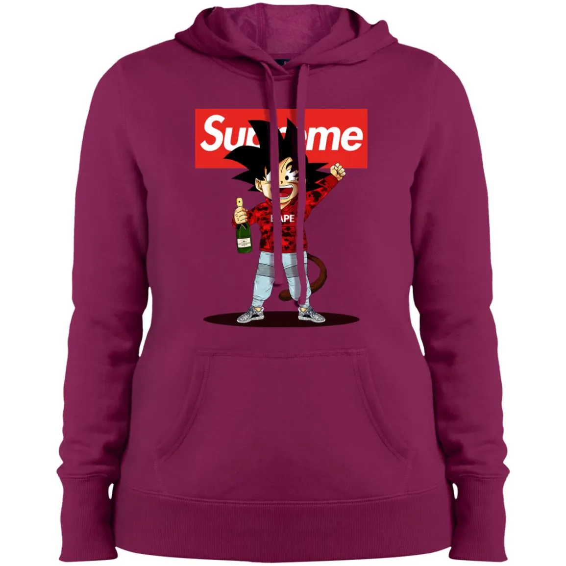 Supreme Songoku T-shirt Women Hooded Sweatshirt