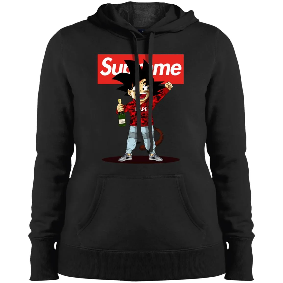 Supreme Songoku T-shirt Women Hooded Sweatshirt