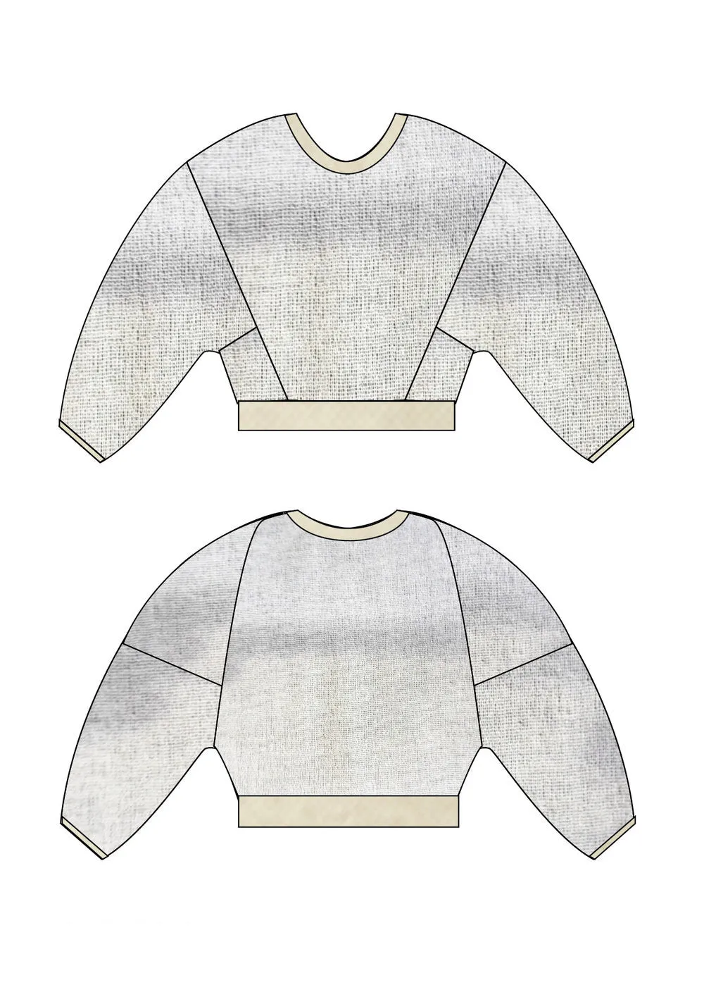 SWEATER - MESH creme