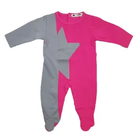 Teddy Bear - Half Star Appliqu Babygrow