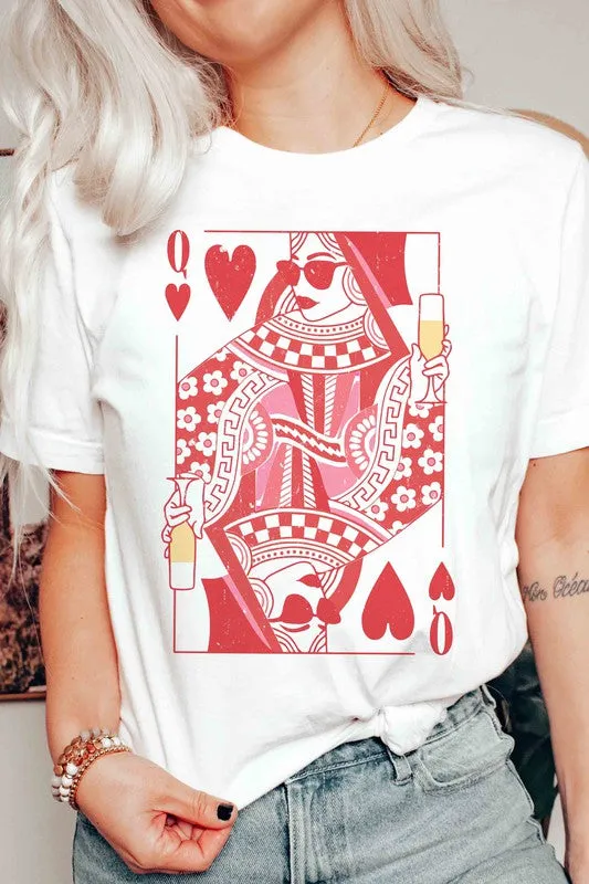 TEEK - PLUS SIZE - CHAMPAGNE QUEEN OF HEARTS TEE