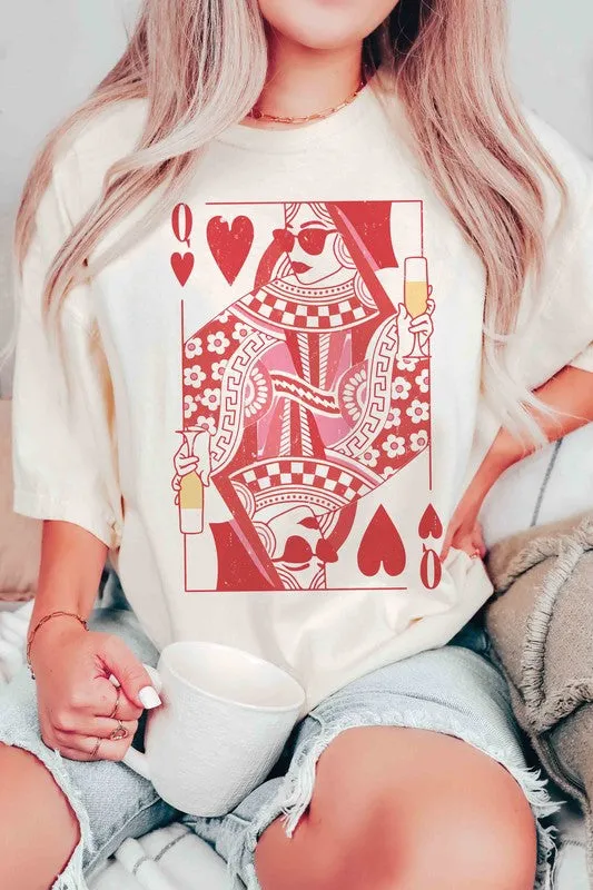 TEEK - PLUS SIZE - CHAMPAGNE QUEEN OF HEARTS TEE