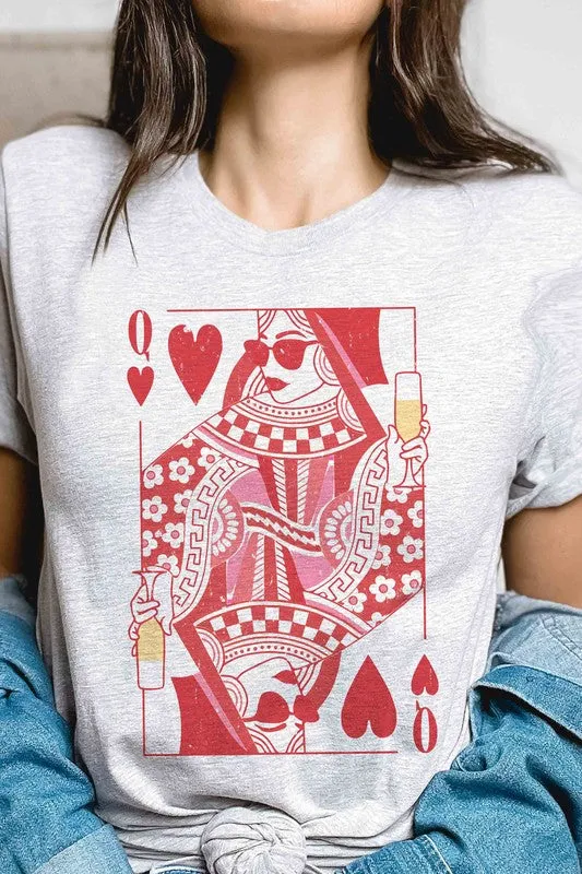 TEEK - PLUS SIZE - CHAMPAGNE QUEEN OF HEARTS TEE