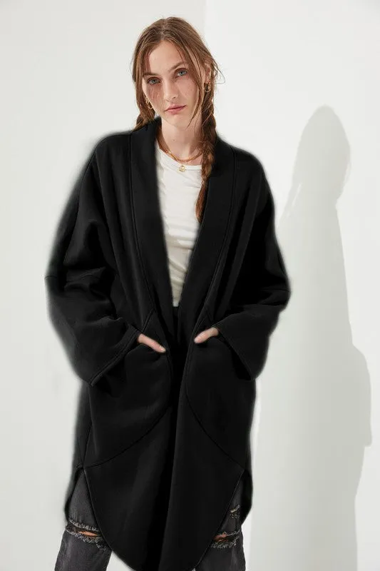 TEEK - POCKETED OVERSIZED KNIT CARDIGAN