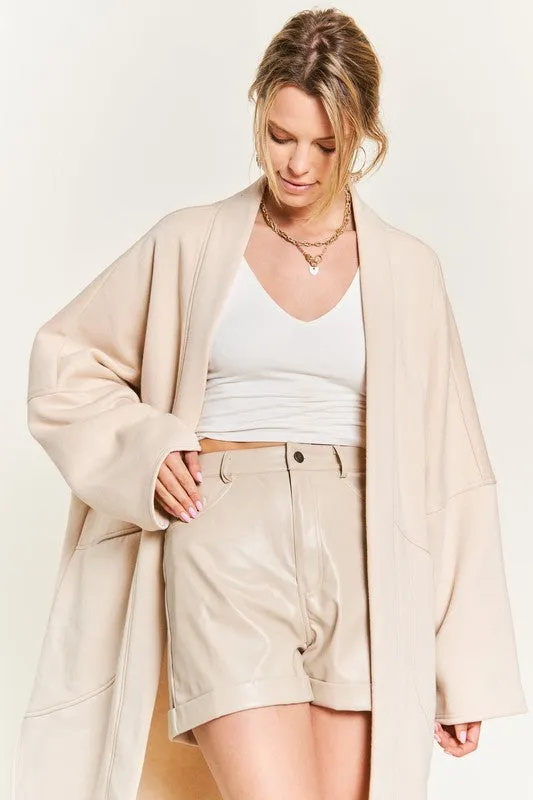 TEEK - POCKETED OVERSIZED KNIT CARDIGAN