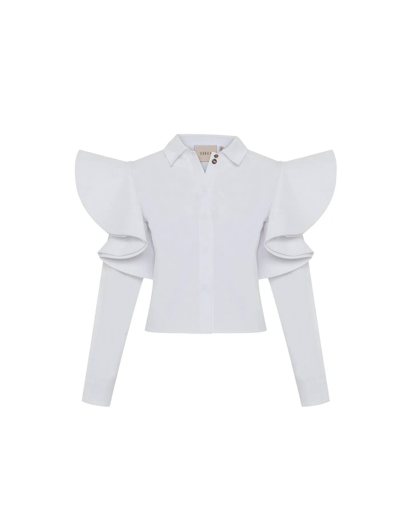 Thallo Ruffle Shoulder Shirt