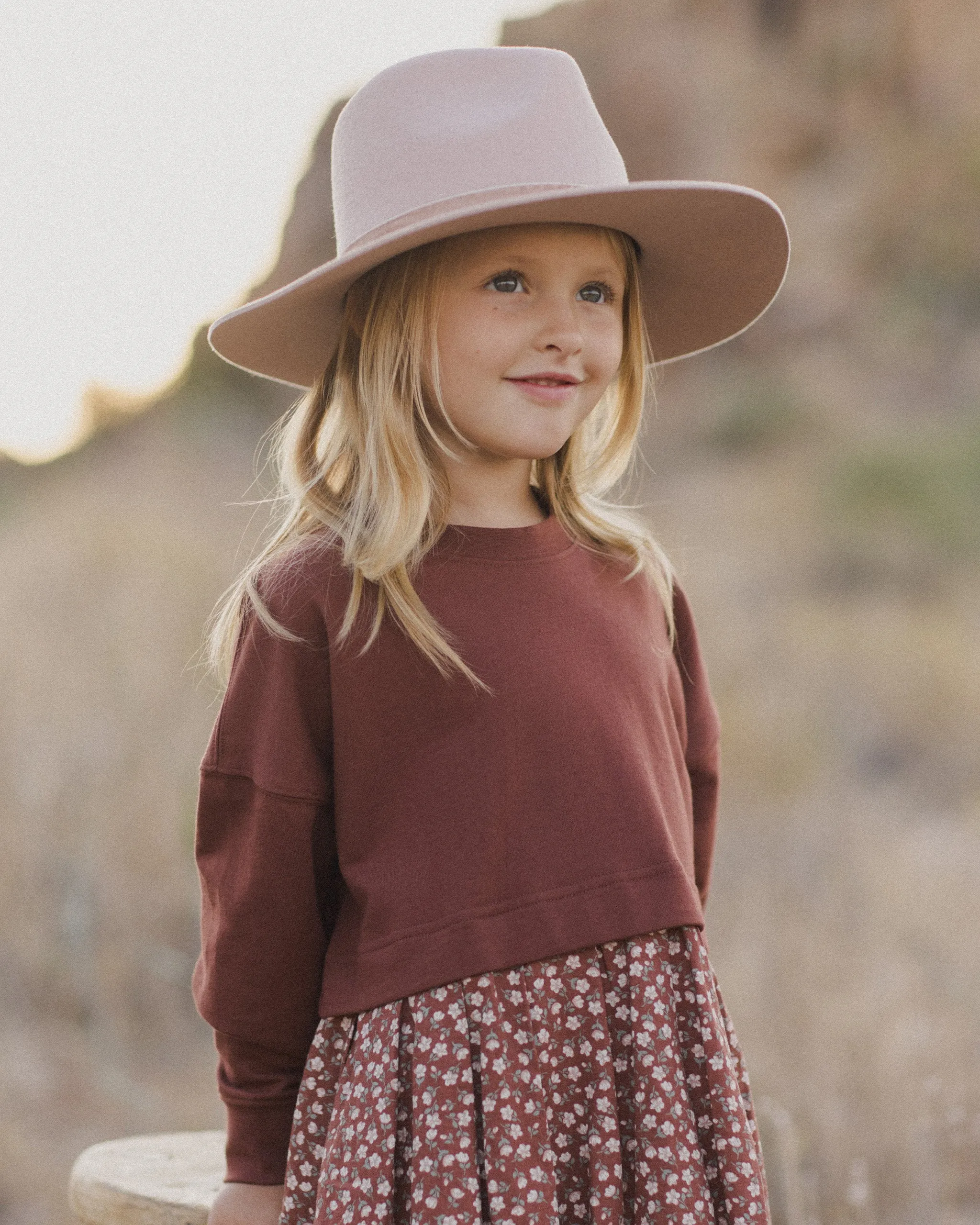 The Sweatshirt Dress by Rylee   Cru - Rosette - KIDS