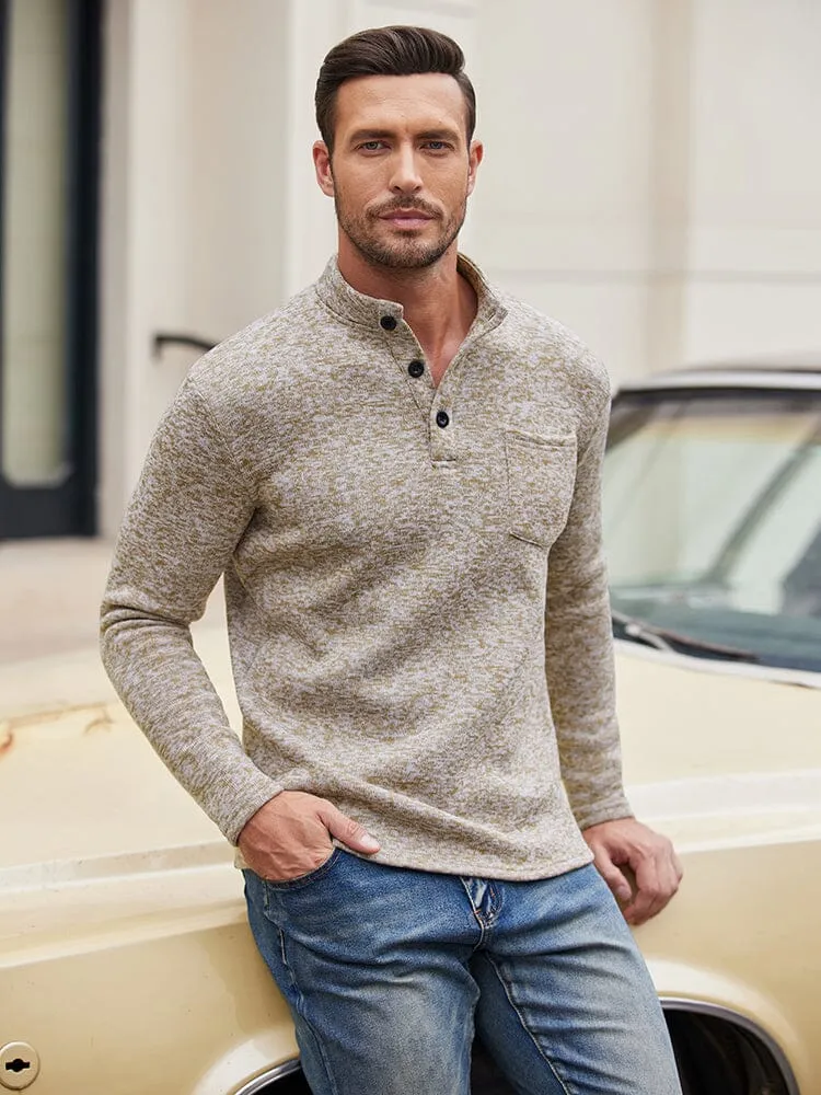 Thermal Fleece Henley Sweatshirt (US Only)