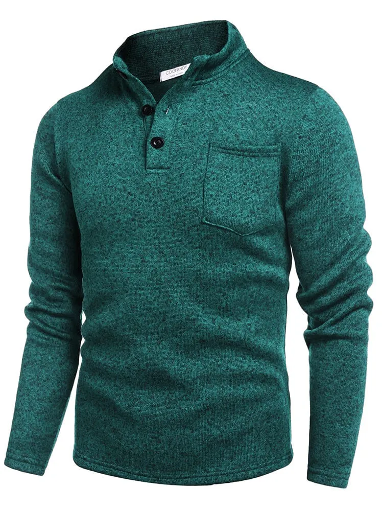 Thermal Fleece Henley Sweatshirt (US Only)