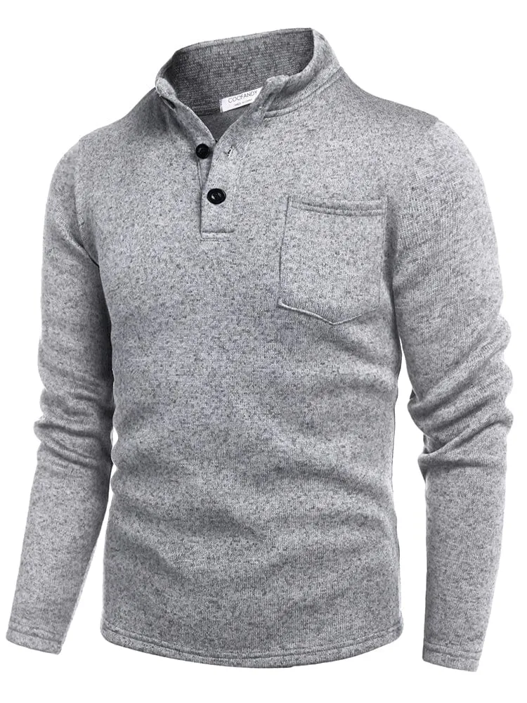 Thermal Fleece Henley Sweatshirt (US Only)