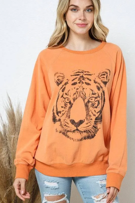 Tiger Studded Star Sweatshirt