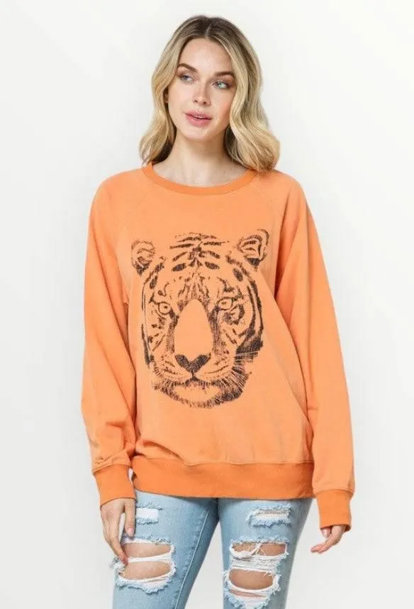 Tiger Studded Star Sweatshirt