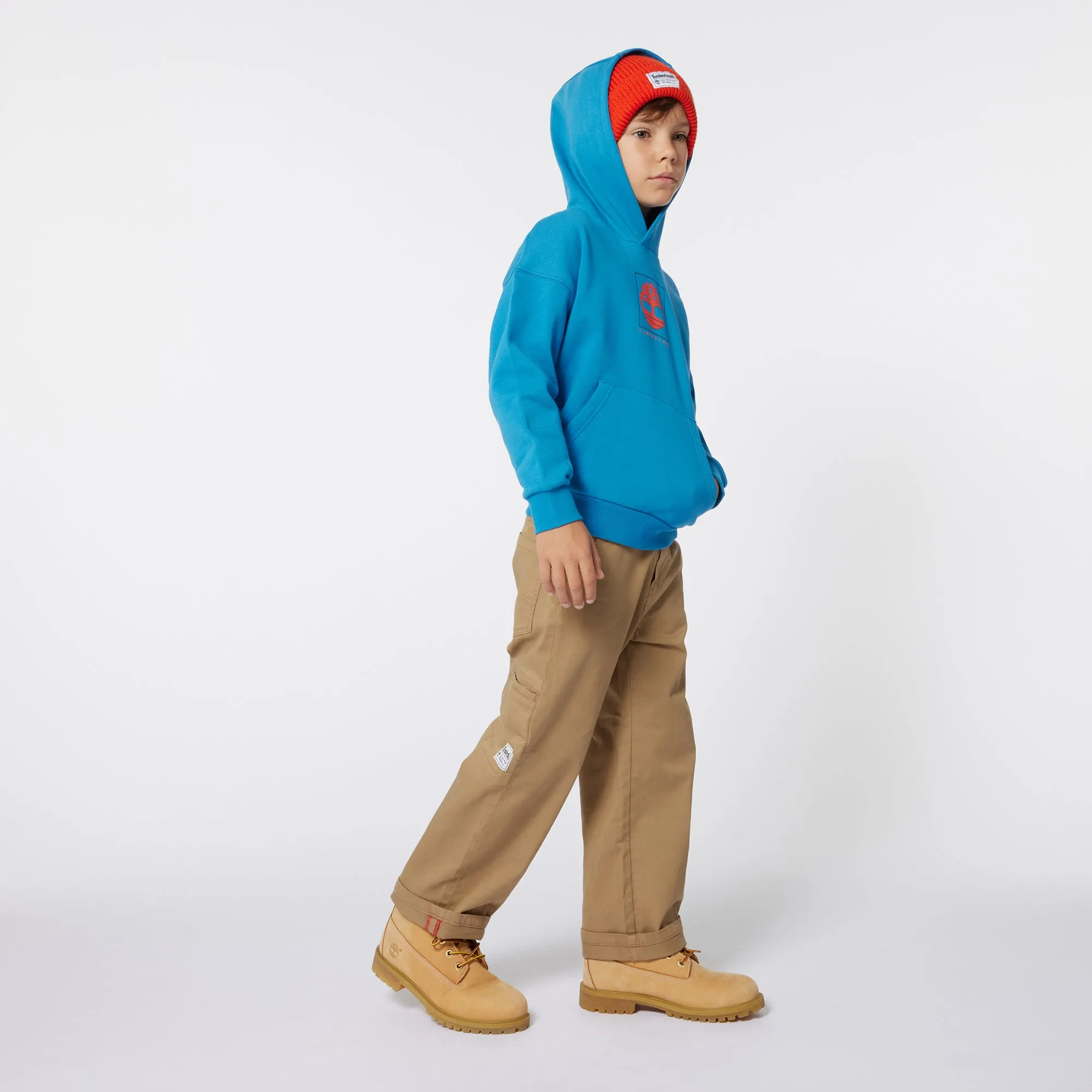 Timberland Boys Blue Hooded Sweatshirt