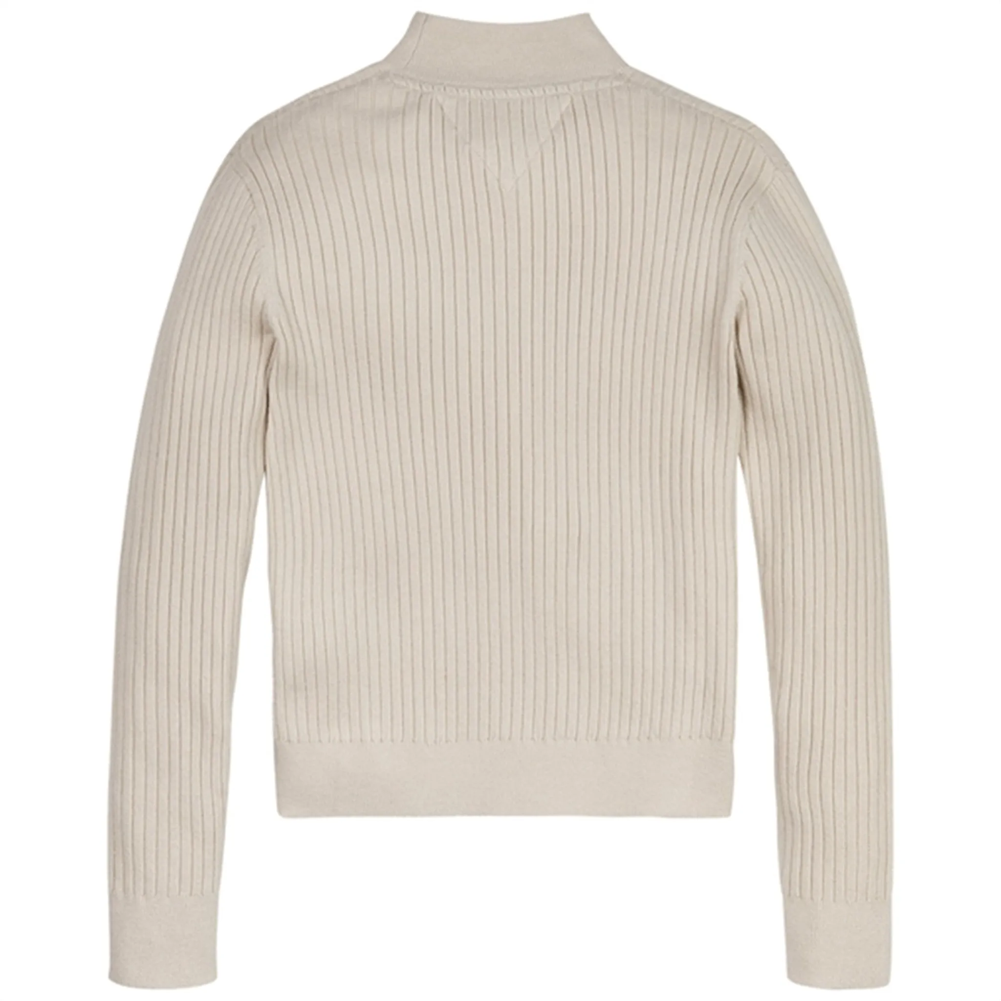 Tommy Hilfiger Comfy Rib Essential Sweater Heathered Oatmilk