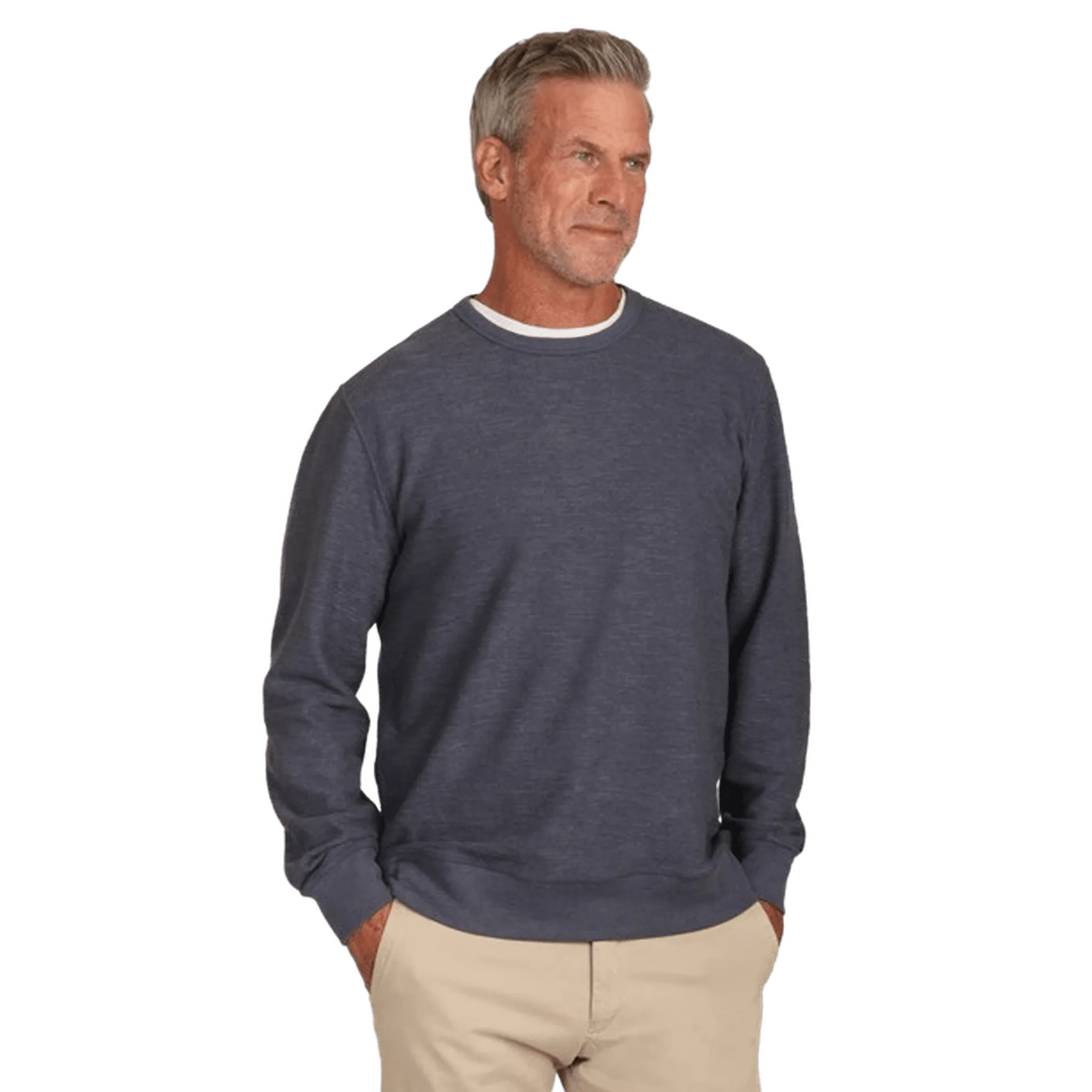 TRUE GRIT: Crew Slub Sweatshirt