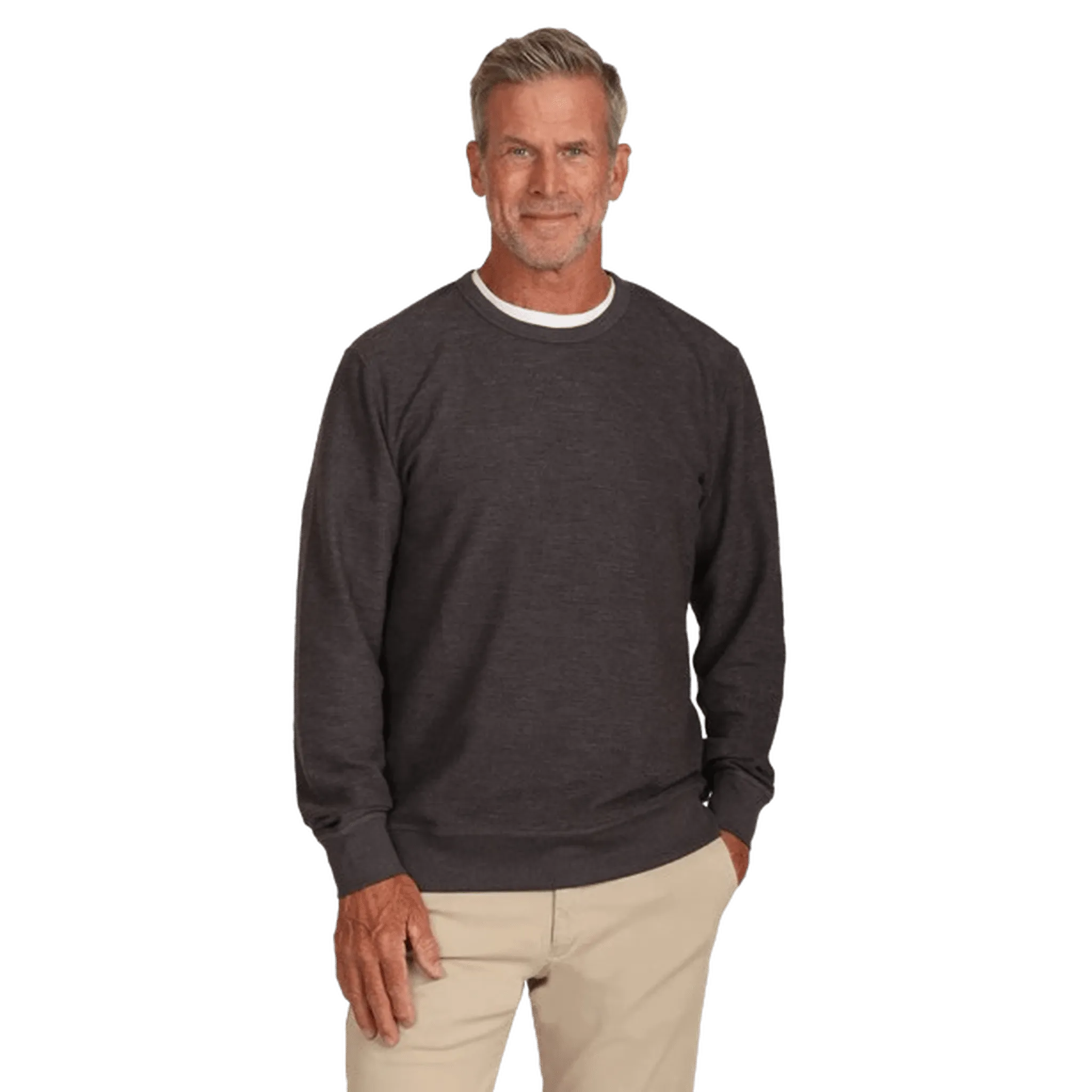 TRUE GRIT: Crew Slub Sweatshirt