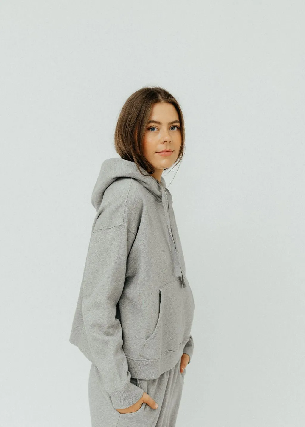 Velvet Ojai Sweatshirt in Heather Grey