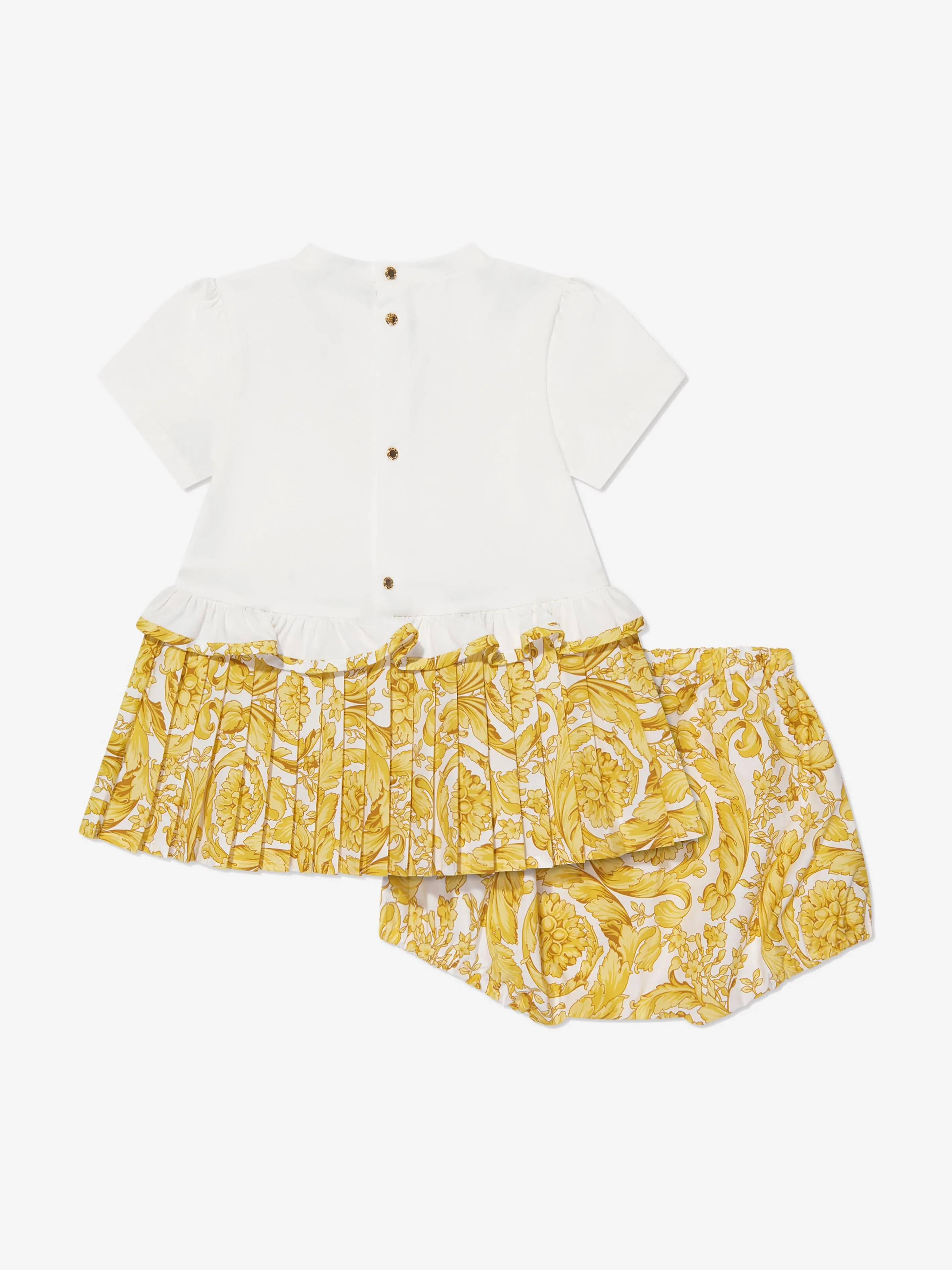 Versace Baby Girls Dress With Knickers in White