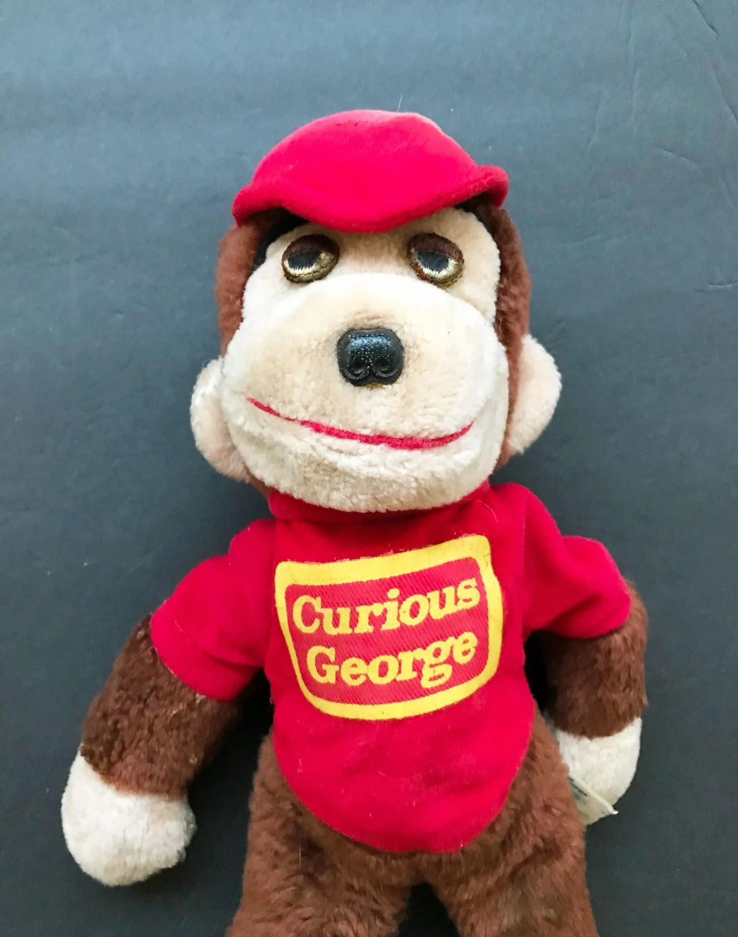 Vintage Curious George Plush Knickerbocker Monkey 1970s Stuffed Animal