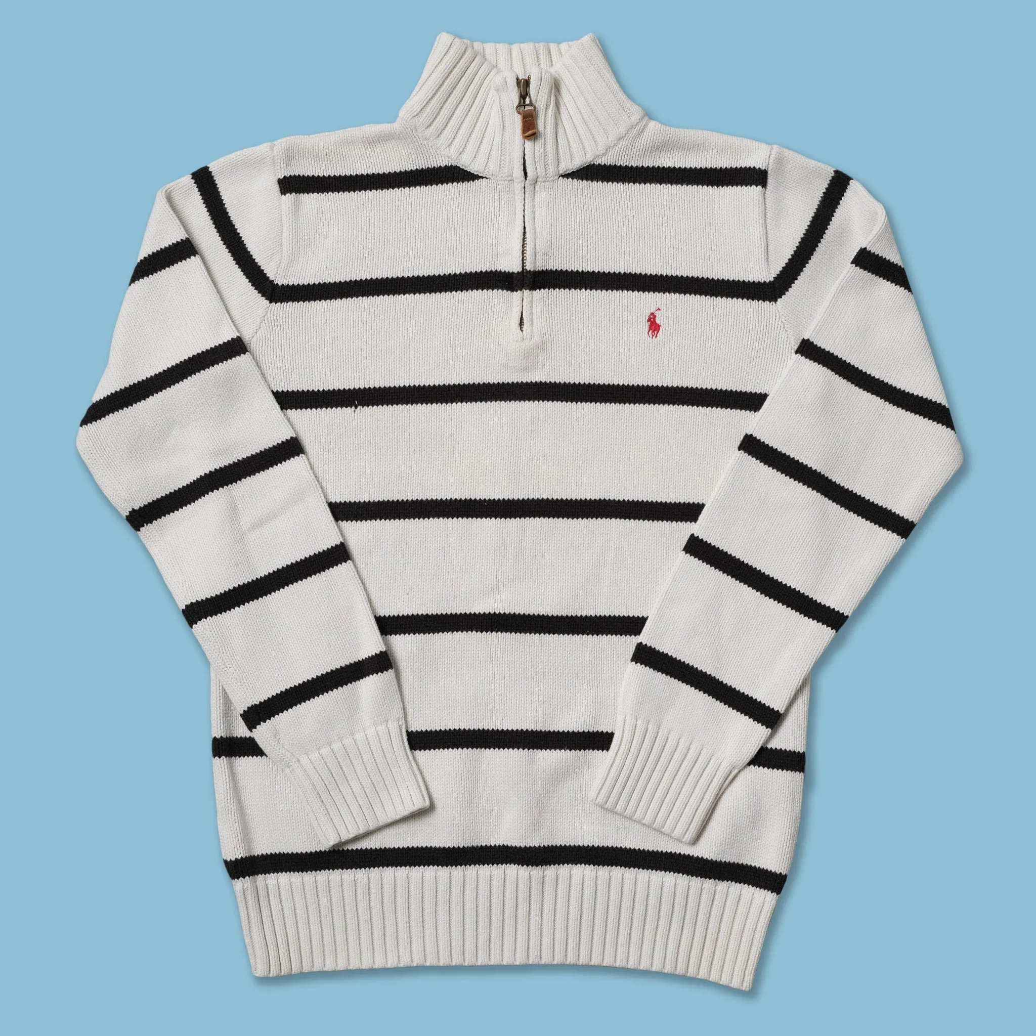 Vintage Polo Ralph Lauren Women's Q-Zip Sweater Small