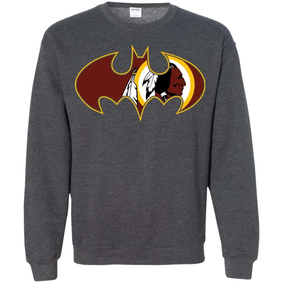 We Are The Washington Redskins Batman Nfl Mashup Crewneck Pullover Sweatshirt