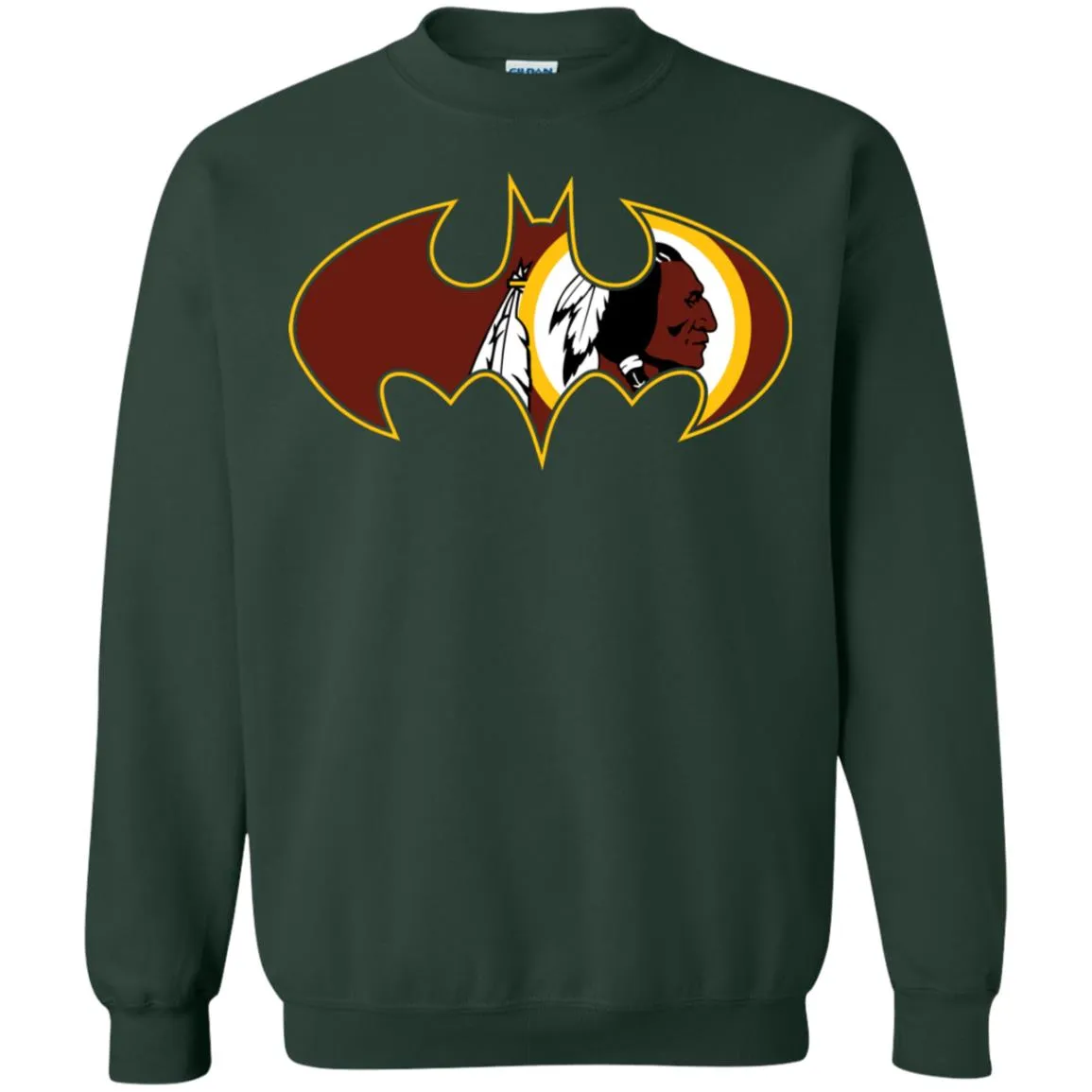 We Are The Washington Redskins Batman Nfl Mashup Crewneck Pullover Sweatshirt