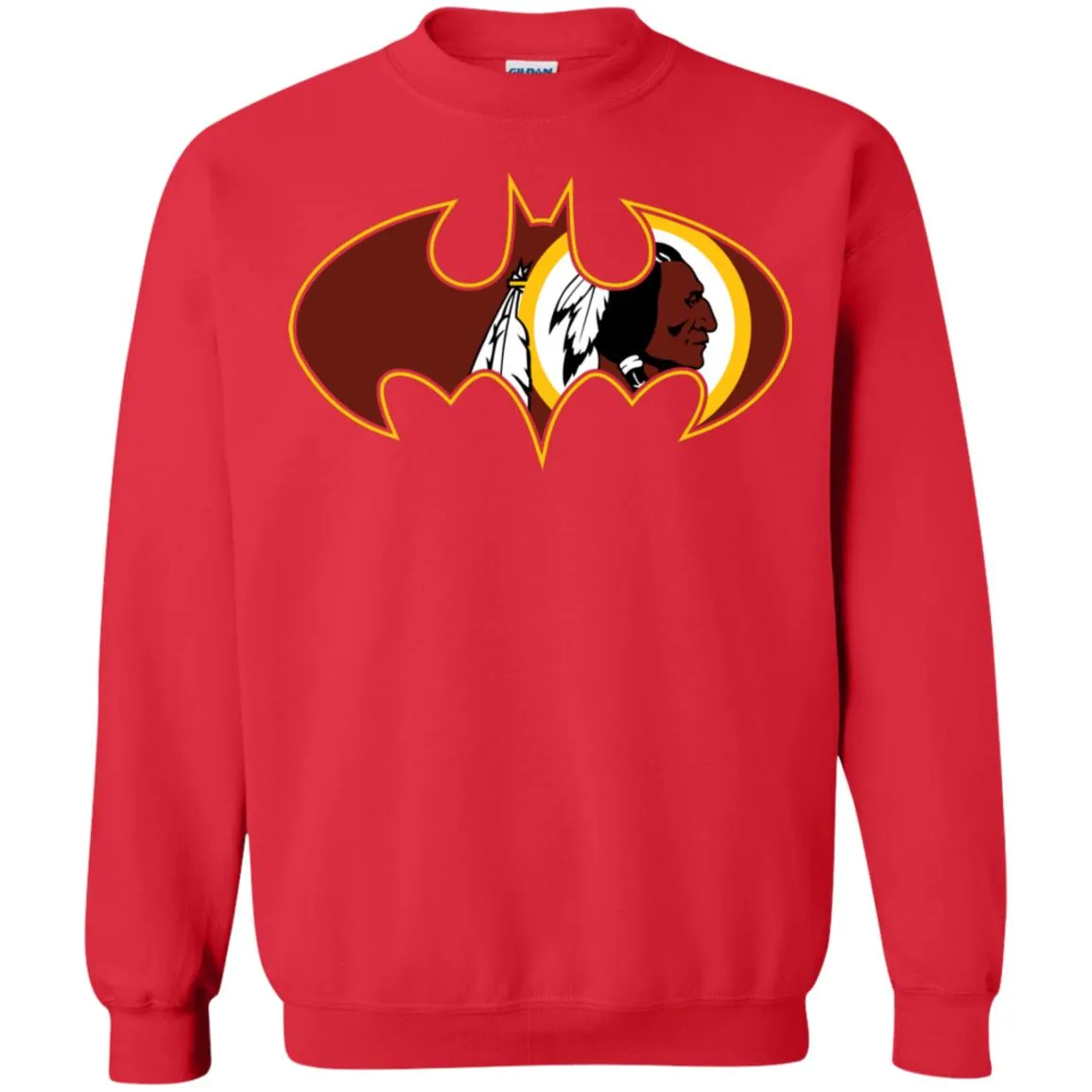 We Are The Washington Redskins Batman Nfl Mashup Crewneck Pullover Sweatshirt