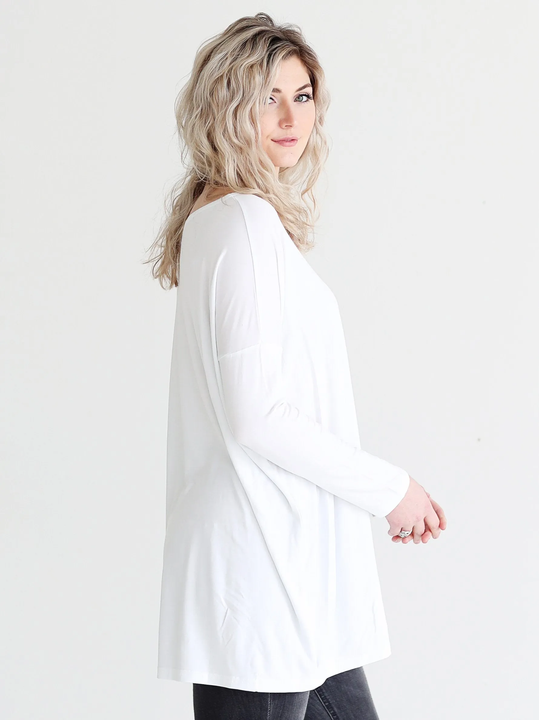 White Long Sleeve Tunic