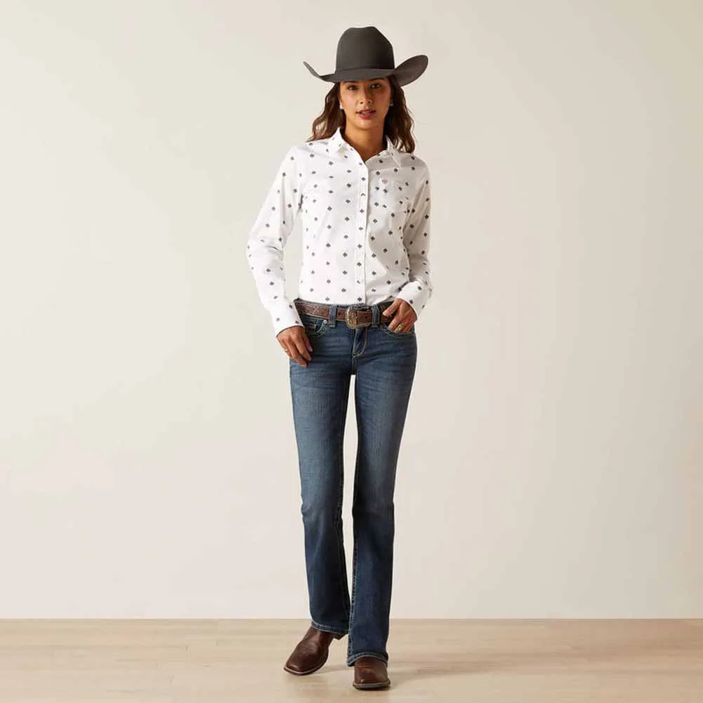 Wmns WR Kirby Shirt Thunderbird by Ariat