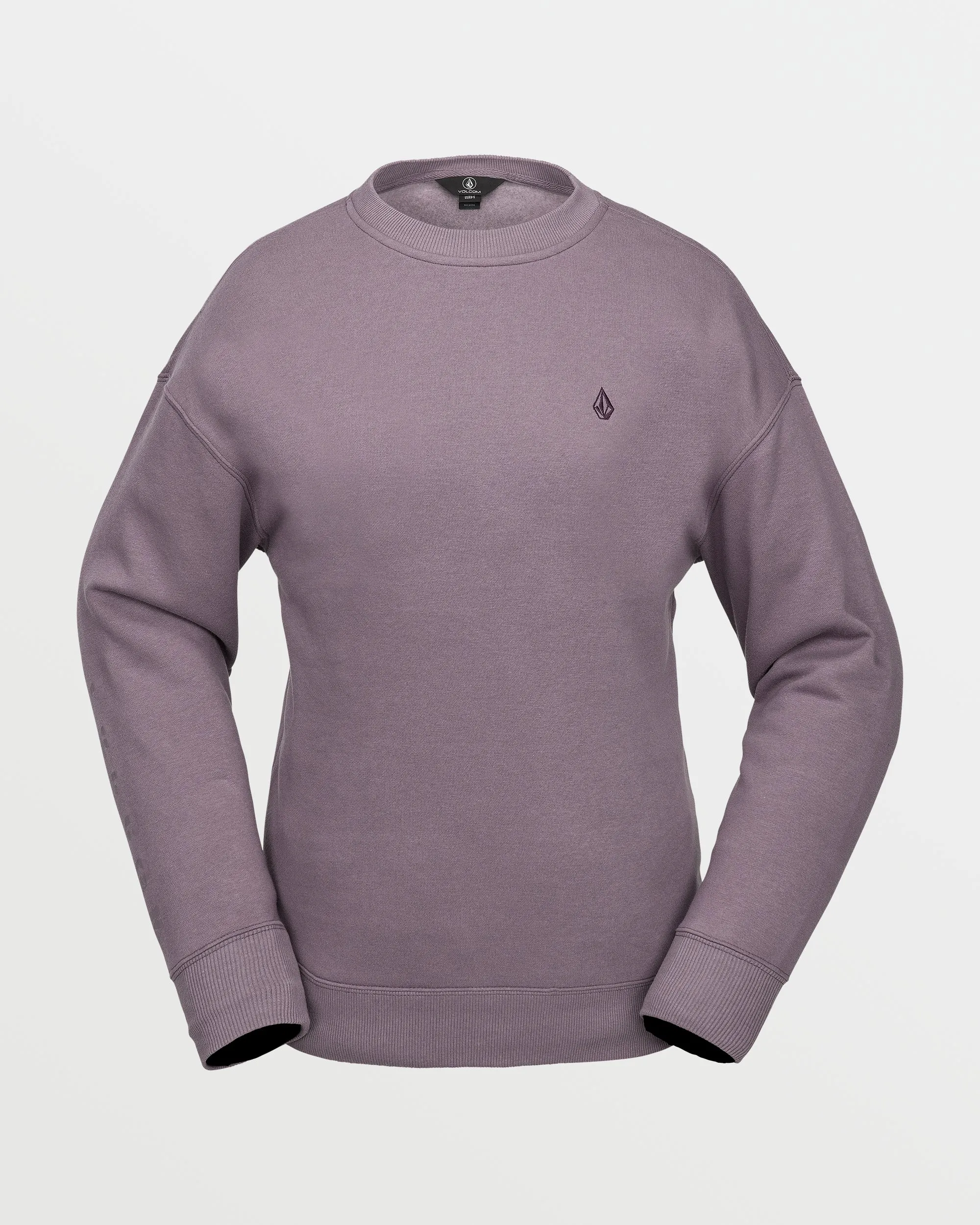 Womens Essential Crew Fleece - Dusty Lavender