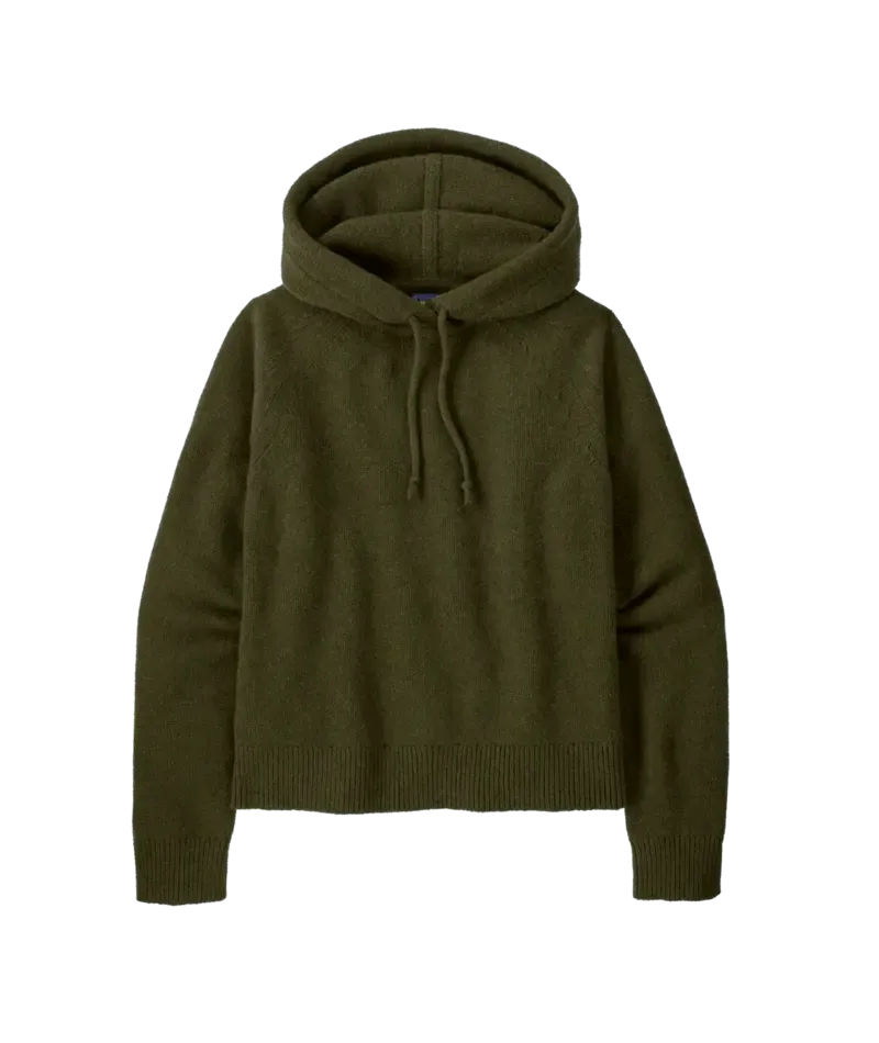 Women's Recycled Wool-Blend Hooded Pullover Sweater