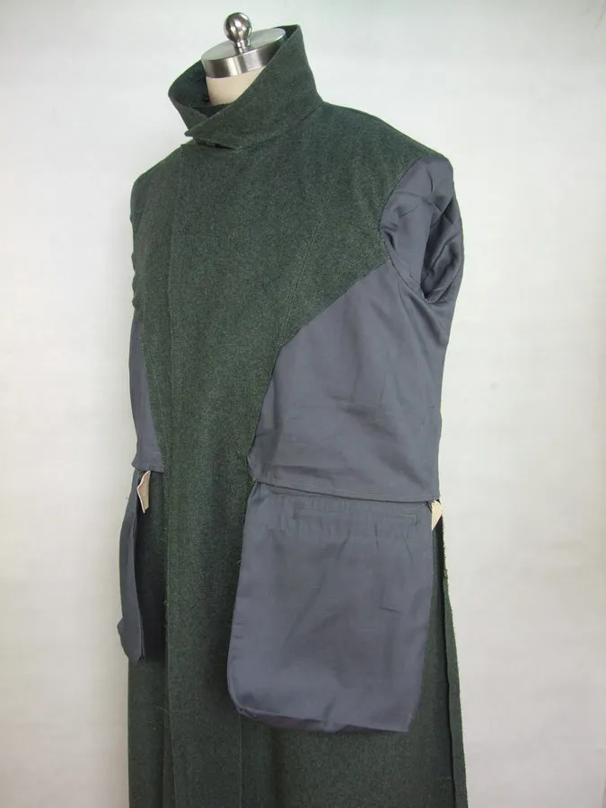 WW2 Italy Italian M37 M40 Grey Green Wool Great Coat Cappotto